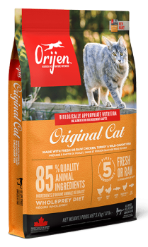 Корм беззерновой Ориджен Ориджинал  (ORIJEN Original Cat) для кошек всех возрастов